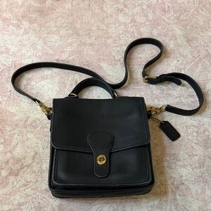 Vintage Coach Black Crossbody Bag
